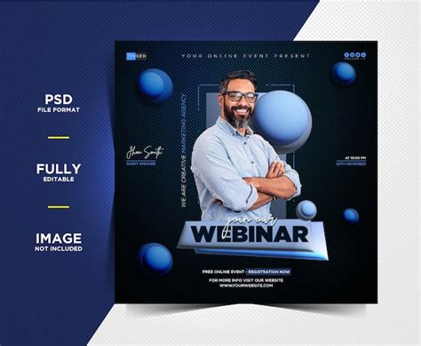 Webinar Ao Vivo De Marketing Digital Criativo E Modelos De Postagem De