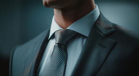 Premium Photo Close Up Of A Man Wearing Suit And Tie