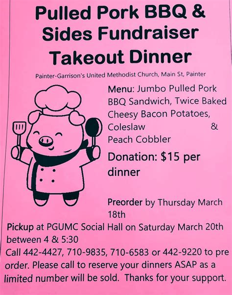 Pulled Pork Bbq And Sides Fundraiser Dinner Shore Daily News