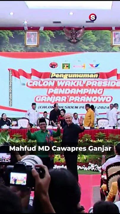 Detik Detik Mahfud Md Diumumkan Jadi Cawapres Ganjar Video Dailymotion