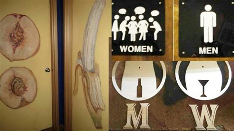 Most Hilarious Bathroom Signs Ever Weirdest Bathroom Signs Youtube