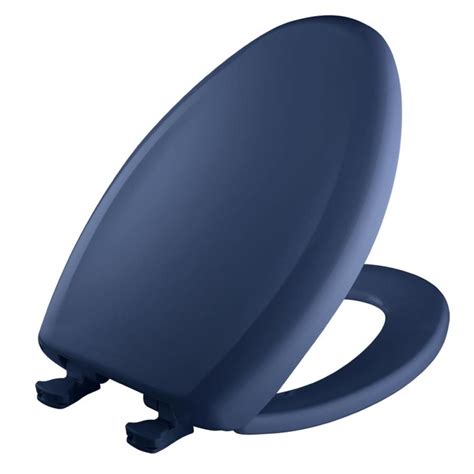 Navy Blue Elongated Toilet Seat Cover - Velcromag