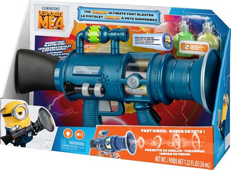 MINIONS Despicable Me 4 Extreme Ultimate Fart Blaster REAL Fart Rings