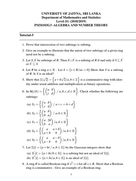 Ring Theory 05 | PDF | Ring (Mathematics) | Ring Theory