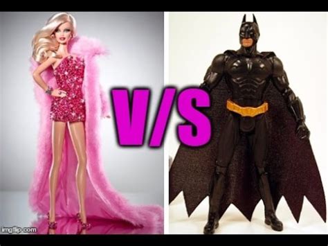 Batman Vs Barbie Letterpile