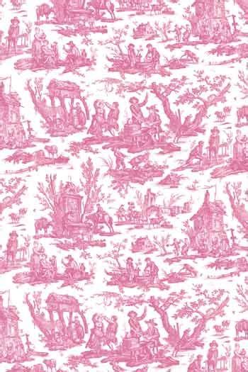 Pique épingles citrouille toile Jouy rose pâle Maison Sajou