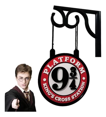 Placa Decorativa Harry Potter Alto Relevo Dupla Face Parede