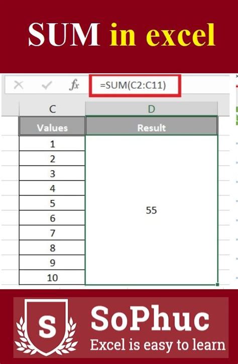 Master The Excel Sum Function