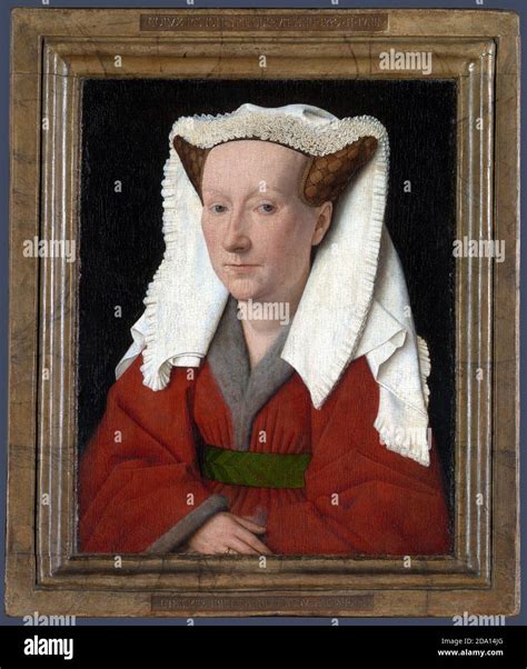 Eyk Jan Van Portrait Of Margareta Van Eyck Old European Oil