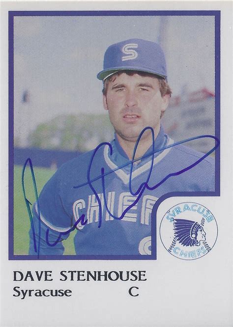 Dave Stenhouse Jr Autographed Signed Baseball Cards Flickr