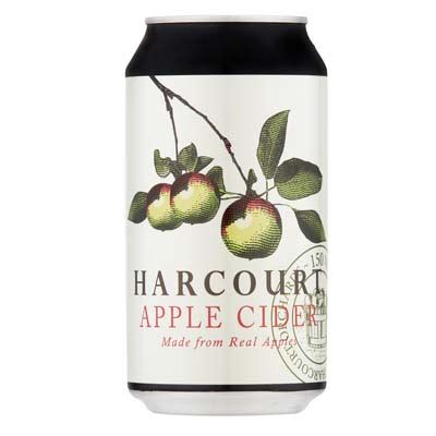 Harcourt Dry Apple Cider (375ml - 24 Cans / Case) - Harcourt Apples