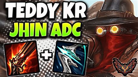 Jhin Vs Caitlyn Adc Teddy Patch Korea Grandmaster Youtube