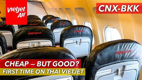 THAI VIETJET AIR Economy Class Review Chiang Mai Bangkok Airbus