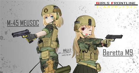 ドールズフロントライン T Doll M1911 And M9 東風谷天子のイラスト Pixiv