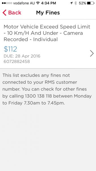 Speeding Fine Theres An App For That Service Nsw Eftm