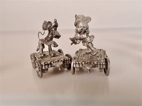 Disney S Mickey Piece Pewter Train Set By Hudson Pewter Etsy