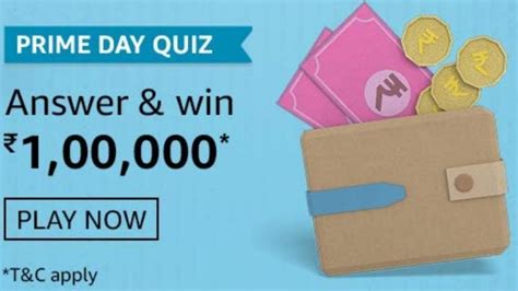 Amazon Prime Day Quiz Answers Win Rs 100 000 How To Register For