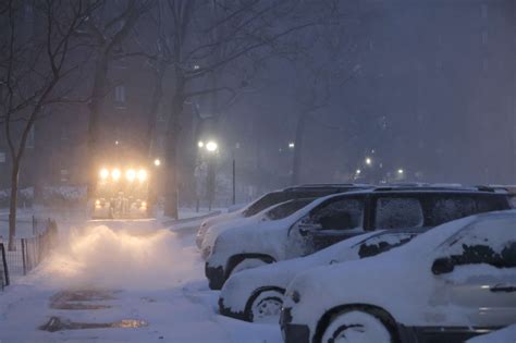 Winter storm pummeling New York City, with at least half-foot of snow ...