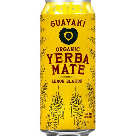 Guayaki Yerba Mate Organic Lemon Elation Beverage 15 5 Oz Instacart