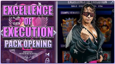 Excellence Of Execution Pack Opening UNTIL I Get A PRO Bret Hart WWE