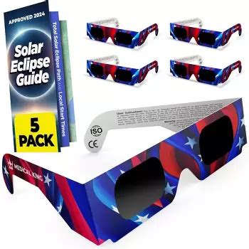 Solar Eclipse Glasses 2 Pack - 2024 Ce And Iso Certified 2024 American ...