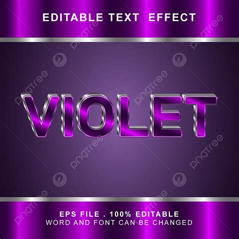 Editable Text Effect Vector Hd Images Violet Text Effect Editable