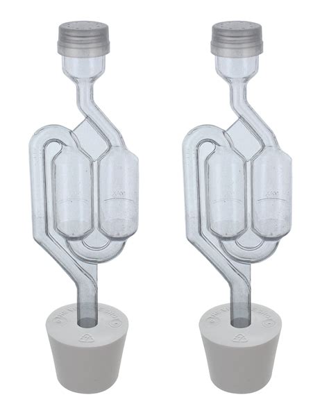 Twin Bubble Airlock With Rubber Stopper Set Of Walmart