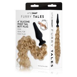 Furry Tales 4 Inch Silicone Pony Tail Butt Plug Blonde Femplay
