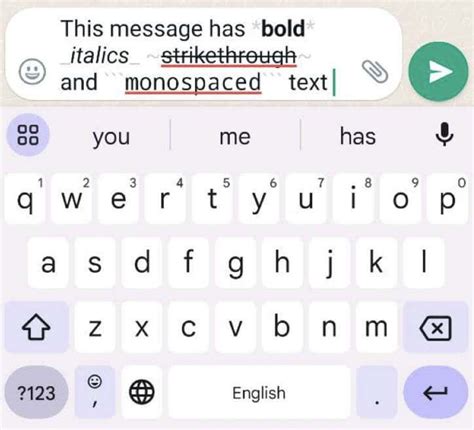 Cómo usar negrita cursiva y tachado en los mensajes de WhatsApp