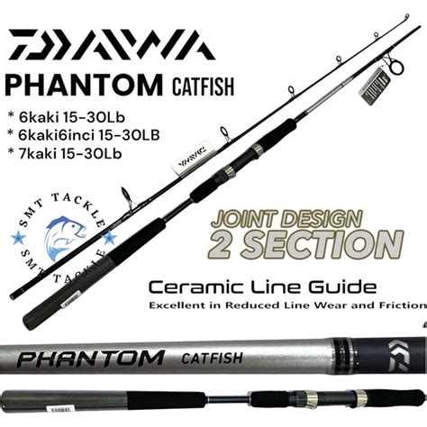 SMT Daiwa Phantom Catfish Spinning Rod Shopee Malaysia