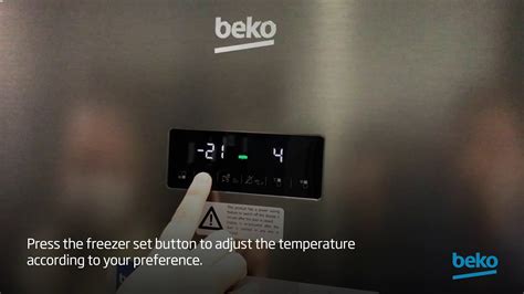 How To Set The Temperature Of My Freezer By Beko Youtube