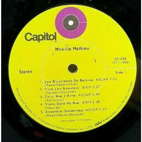 1969 Mireille Mathieu Self Title Mireille Mathieu LP Vinyl Record