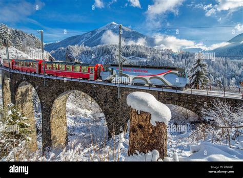 Bernina Express Winter Stock Photos & Bernina Express Winter Stock ...