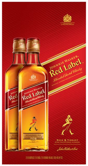 Buy Johnnie Walker Red Label Twin Pack 2x100cl Deluxe Blended Whisky At