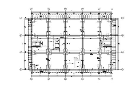 Commercial Building Floor Plan Free Cad File Cadbull