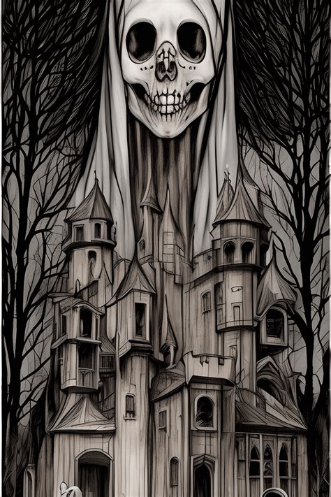 Eerie Spooky Castle Graphic Creative Fabrica