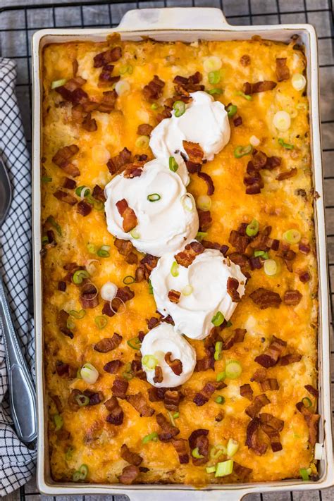 Loaded Hash Brown Potato Casserole The Cookie Rookie®