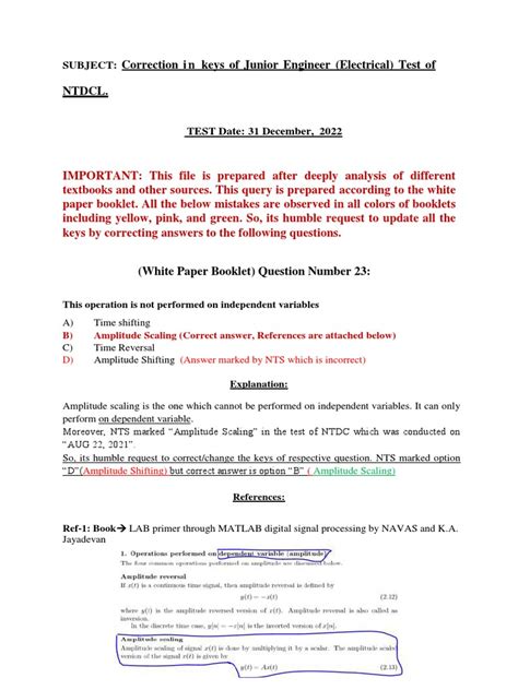 Ntdc Junior Engineer Elect Query Pdf Transformer Electrical