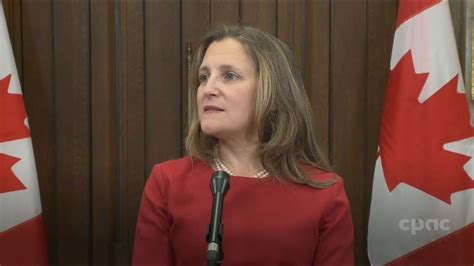 Deputy PM Chrystia Freeland On Ukraine Conflict Government S Economic