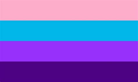 A Non Binary Gender In Between Male And Androgynous Or Androgyne Flag By Chaoticcylinder Non