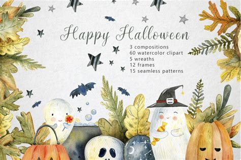 Magic Halloween Watercolor Set By By Anna Sokol Thehungryjpeg