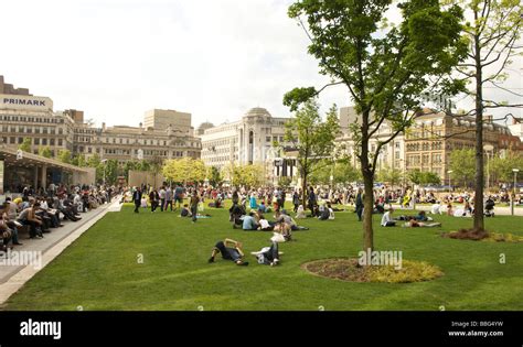 Manchester city centre Stock Photo - Alamy