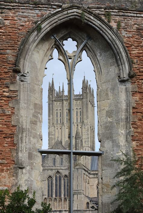 Wells Cathedral Through A Window By Tristan Martin Tumbex