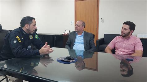 Superintendente Da PRF MS Recebe Visita Do Prefeito De Taquarussu MS