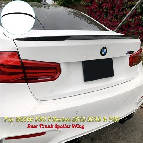 Para Bmw M3 Estilo Traseiro Tronco Spoiler Asa Boot L Bio Abs Fibra De