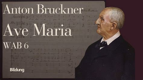 Anton Bruckner Ave Maria Wab Original Score Tenebrae Youtube