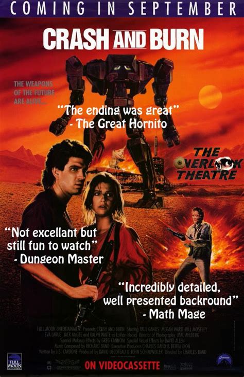 The Overlook Theatre: Crash and Burn, Not Such a Giant Robot Flick