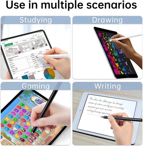 2 lápices capacitivos para pantallas táctiles lápiz óptico para iPad