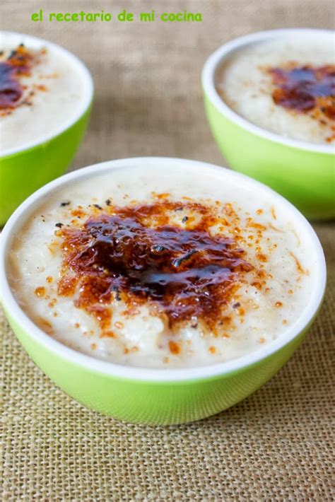 El Recetario De Mi Cocina Arroz Con Leche Al Aroma De Vainilla