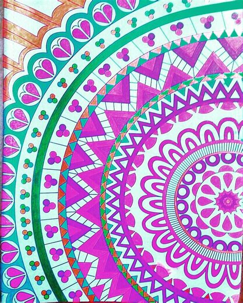 Mandala Colored With Gel Pens And Sharpies By Judy Soto Gel Pens